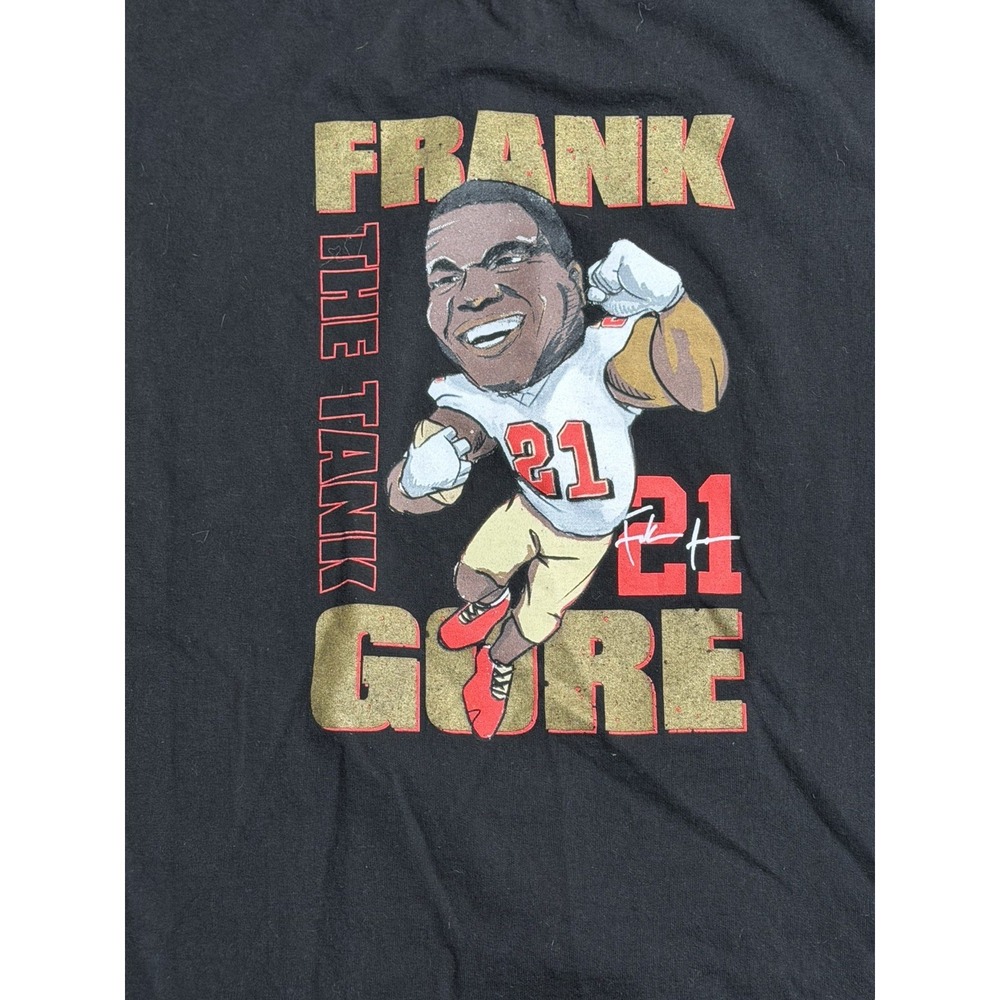 49ers X Shoe Palace Frank Gore Frank The Tank T Shirt Black Large #21